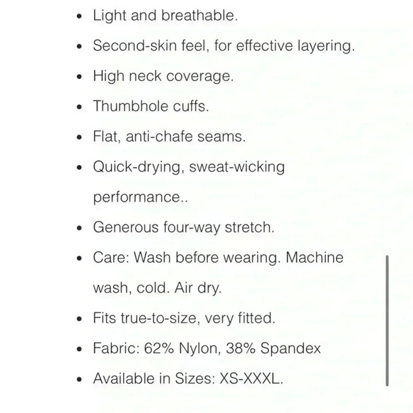 NWT ZYIA Black Adapt Long Sleeve T size XXL - Picture 5 of 10